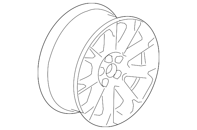 9011324 Деталь WHEEL, ALLOY