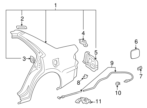 Corolla FUEL DOOR