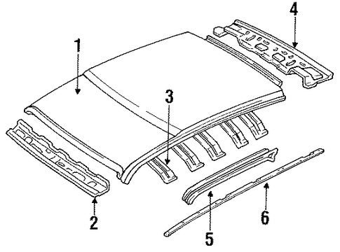 Escort EXTERIOR TRIM - ROOF 3