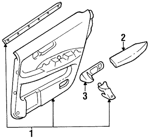Q45 INTERIOR TRIM - REAR DOOR