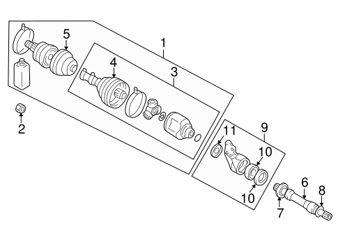 Endeavor DRIVE AXLES