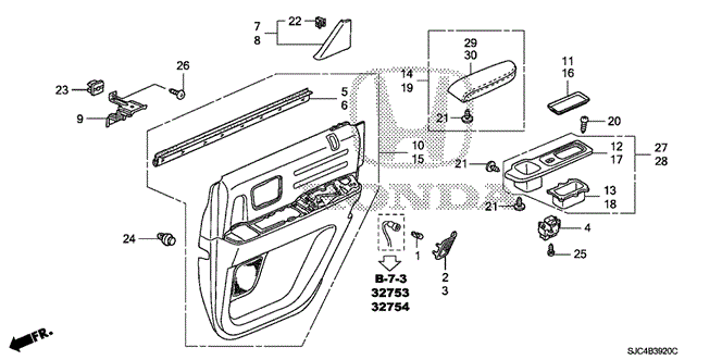 INTERIOR / BUMPER/REAR DOOR LINING for 2010 Honda RIDGELINE #1