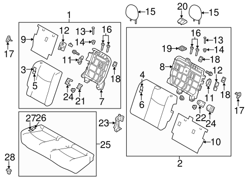 Leaf REAR SEAT