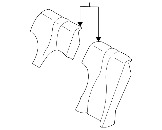 2209207016 Деталь SEAT CUSHION PAD, RIGHT