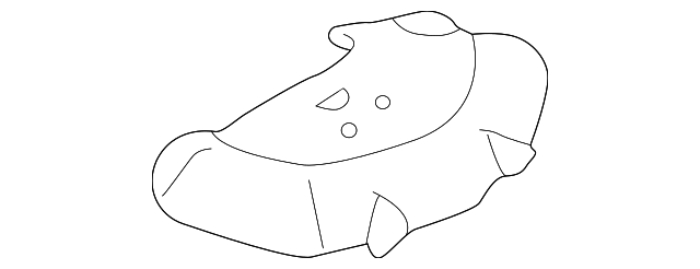 112844W000 Деталь FRONT MOUNT HEAT SHIELD, RIGHT