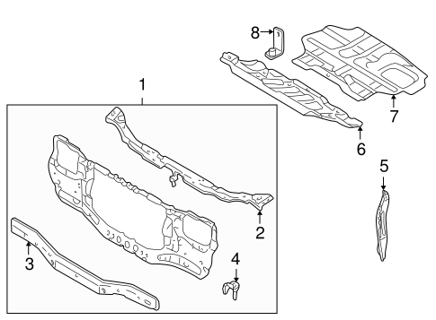 Montero Sport RADIATOR SUPPORT