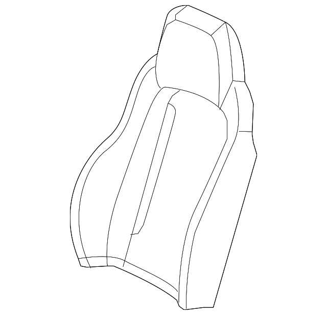 19250652 Деталь SEAT BACK COVER