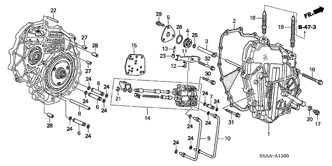 CIVIC SEDAN CVT RIGHT SIDE COVER (CVT)