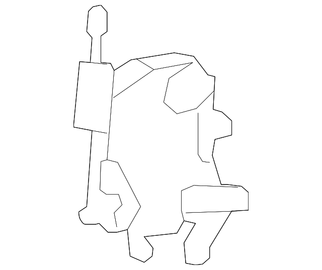 9W7Z-5421812-B LATCH, RIGHT
