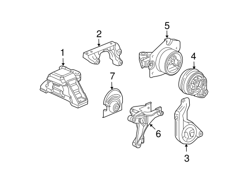 HHR ENGINE & TRANS MOUNTING 2