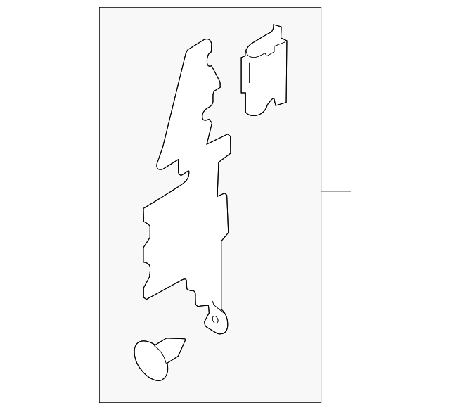 CT4Z-8B018-A AIR DEFLECTOR, LEFT