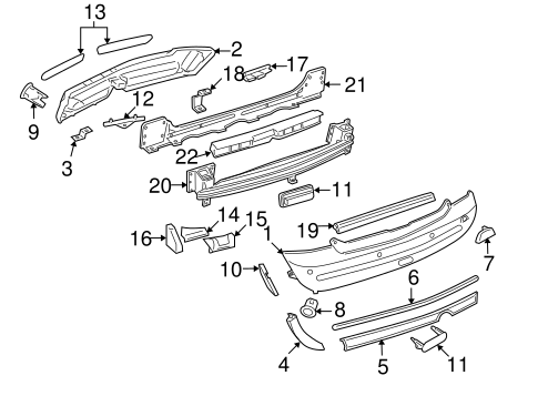 Cooper BUMPER & COMPONENTS - REAR 2