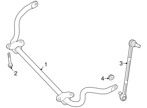 GLK250 STABILIZER BAR & COMPONENTS 2