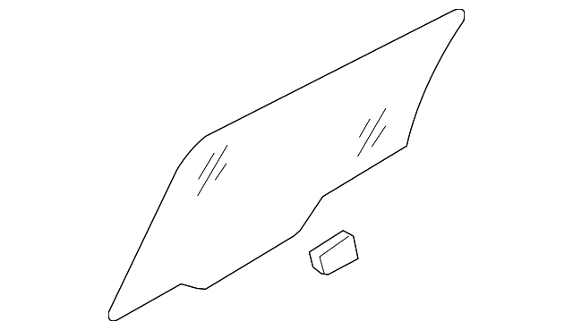 83410-2G010 Деталь MOVEABLE GLASS, LEFT