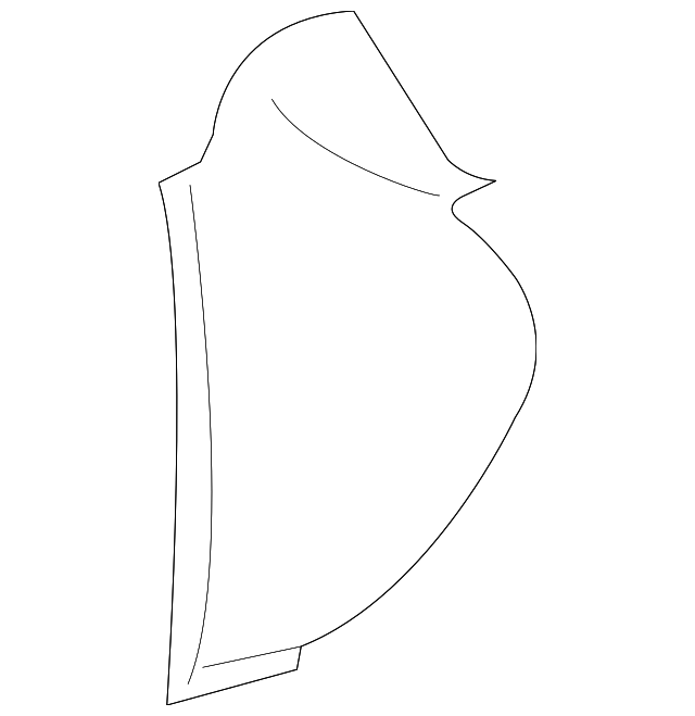 23434111 Деталь SIDE PANEL, LEFT