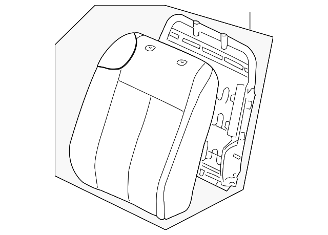 8530186Z11 Деталь SEAT BACK ASSY, RIGHT