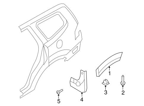 Borrego EXTERIOR TRIM - QUARTER PANEL