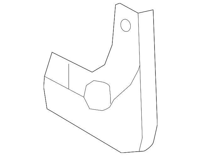 86842-2J000 Деталь MUD GUARD, RIGHT