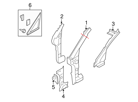 B9 Tribeca HINGE PILLAR