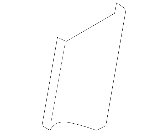 C243-88-2M9-02 Деталь OUTER COVER, LEFT