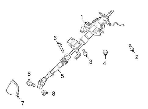 Amanti STEERING COLUMN ASSEMBLY