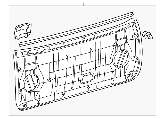 64780-35060-C0 Деталь GATE TRIM PANEL