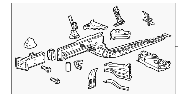 23101297 Деталь LOWER RAIL ASSY, LEFT