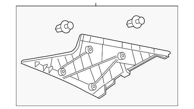 62470-33161-B0 Деталь UPPER QTR TRIM, RIGHT