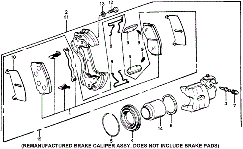 CHASSIS/FRONT BRAKE for 1978 Honda ACCORD HATCHBACK #1