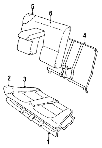 Cabriolet REAR SEAT COMPONENTS