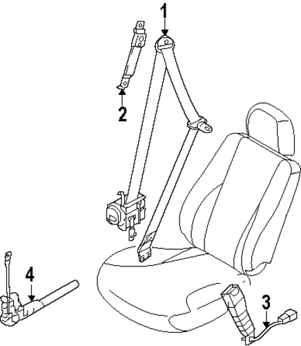 Optima FRONT SEAT BELTS