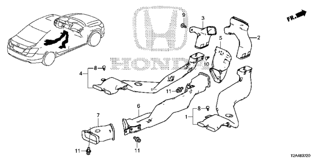 INTERIOR / BUMPER/DUCT for 2013 Honda ACCORD SEDAN #1