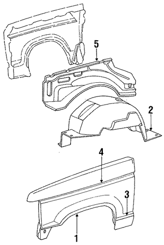 Bronco II EXTERIOR TRIM - FENDER