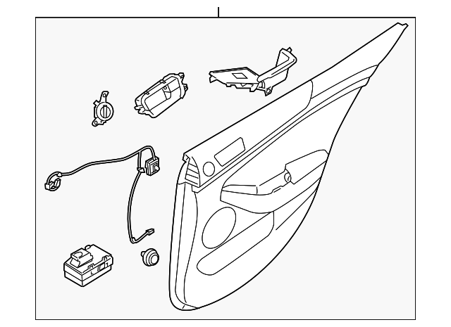 83301-3R325GDR Деталь DOOR TRIM PANEL, LEFT