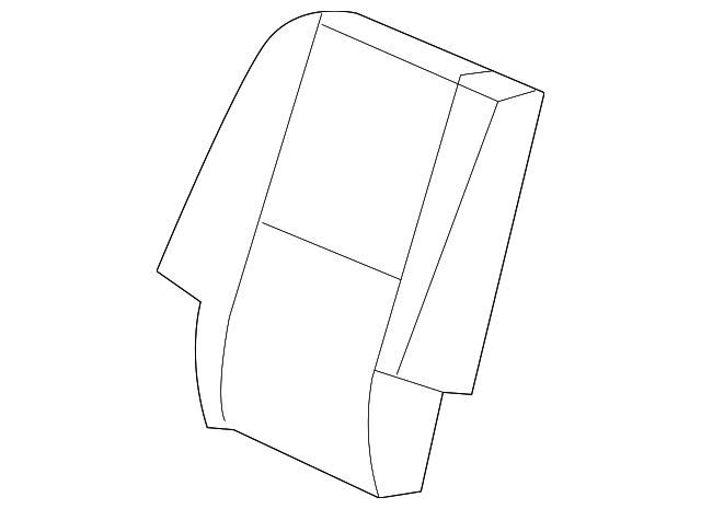 15291598 Деталь SEAT BACK PAD, RIGHT