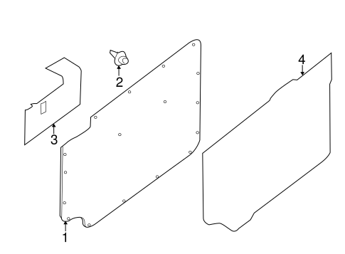 NV2500 INTERIOR TRIM - SIDE DOOR