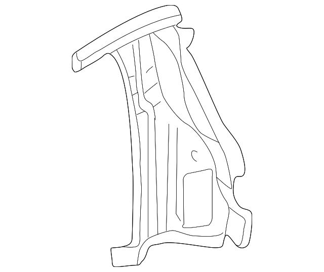 55256285AB Деталь REAR PILLAR, LEFT