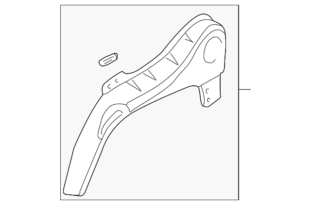 55256746 Деталь OUTER WHEELHOUSE, RIGHT
