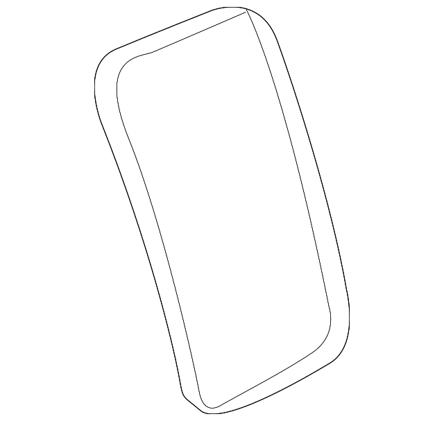 15076866 Деталь FIXED GLASS, RIGHT