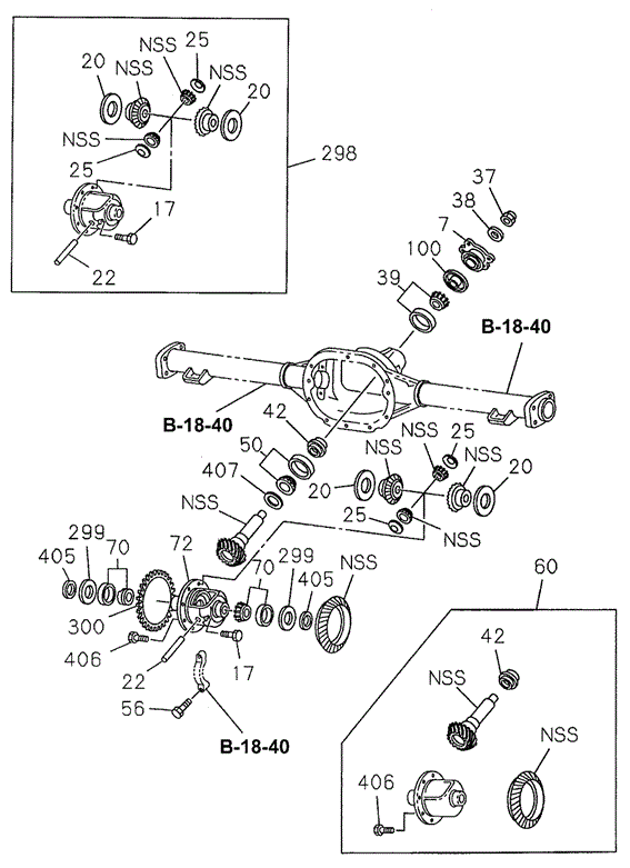 CHASSIS/REAR FINAL DRIVE (1) for 1995 Honda PASSPORT #1