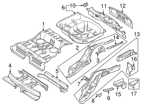 Explorer REAR FLOOR & RAILS