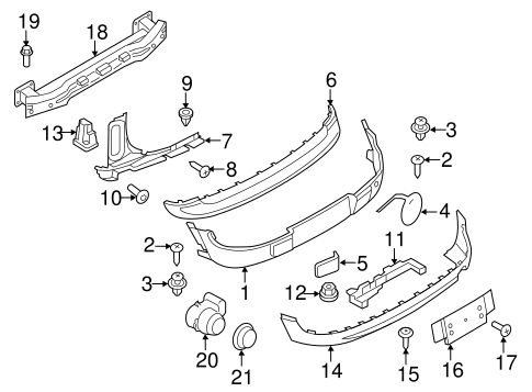 Cooper BUMPER & COMPONENTS - REAR 2