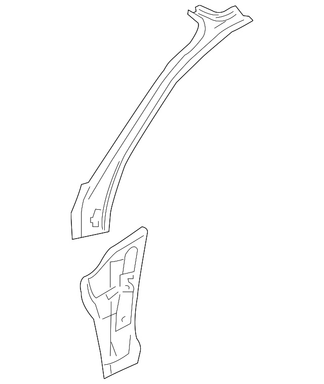SK2AA-7024XB Деталь INNER PILLAR, RIGHT