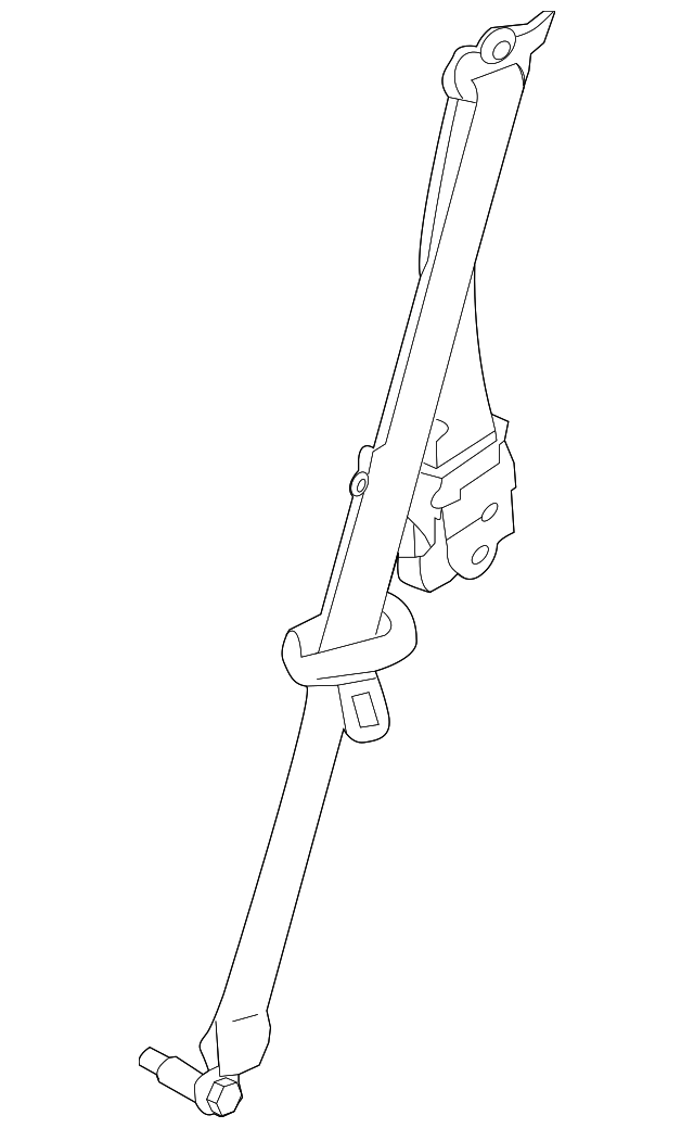 888451LA2A Деталь BELT & RETRACTOR, LEFT