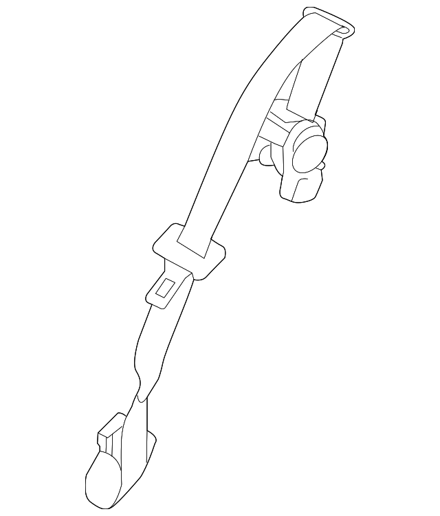 888431LA0A Деталь CENTER BELT ASSY