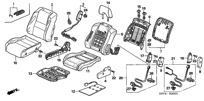 INTERIOR / BUMPER/FRONT SEAT (R.) ('06-) for 2007 Honda PILOT #1