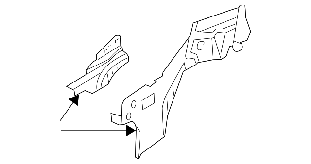 4724475AF Деталь OUTER RAIL, LEFT