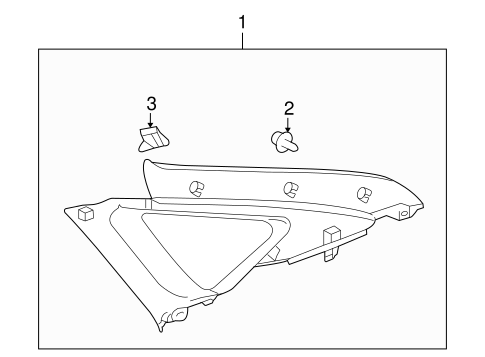 Prius INTERIOR TRIM - QUARTER PANELS