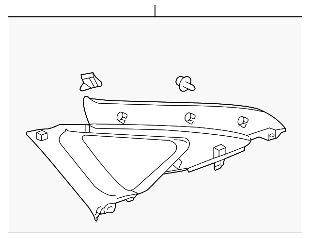 62480-47030-E0 UPPER QTR TRIM, LEFT