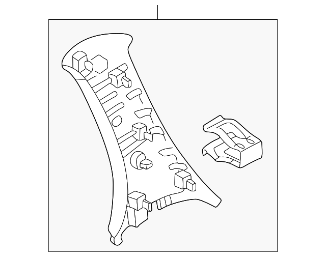 5L8Z-7831005-BAB Деталь UPPER TRIM PANEL, LEFT
